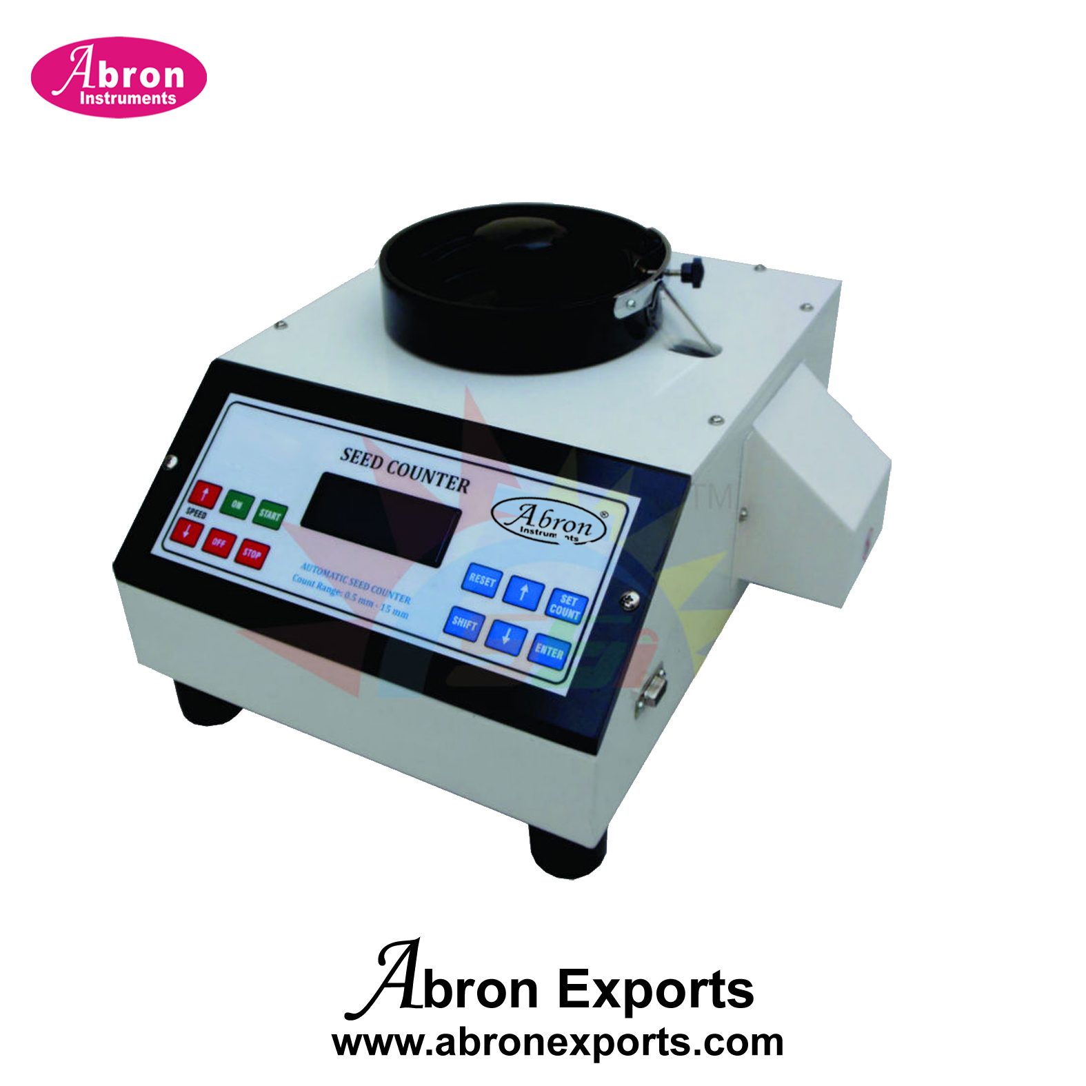 Agro Grain Seed Counter Digital Automatic with rotating tray LED counter with press key pads laboratory Abron AG-3012DB 